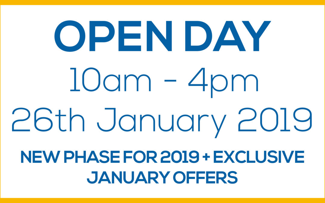 Open Weekend – 10am to 4pm 26th January 2019