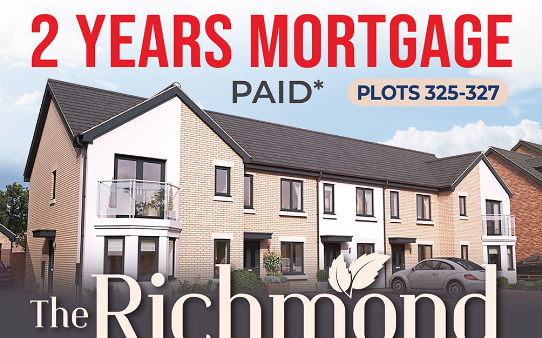 5% Deposit or 2 Years Mortgage paid by Manorcrest on ‘The Richmond’ Properties