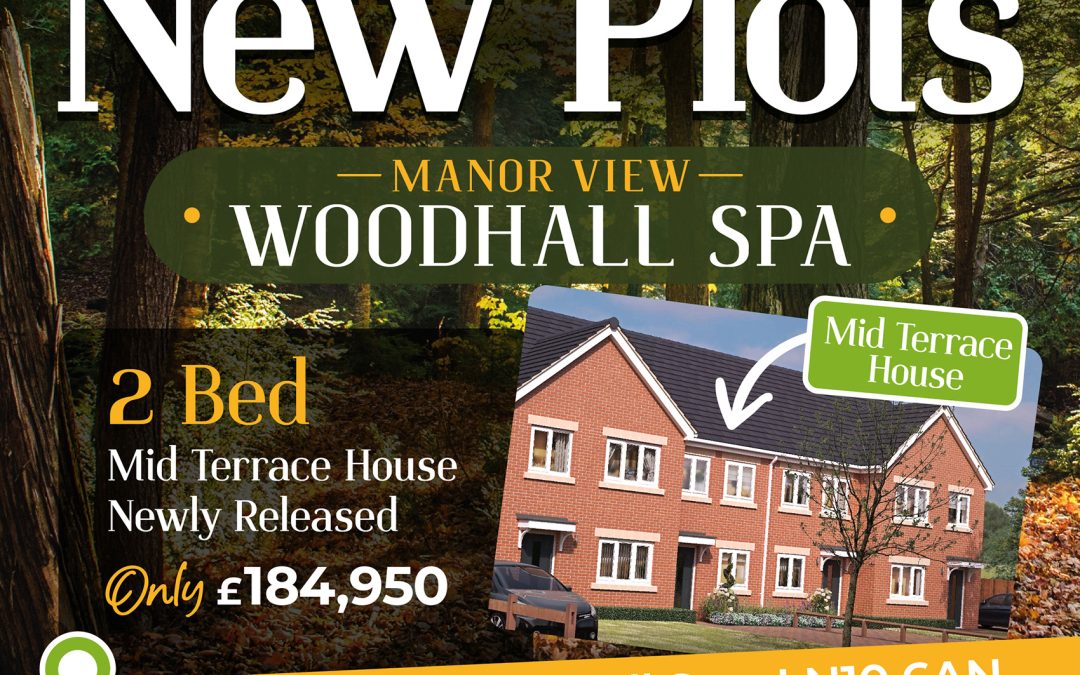 New 2 bed mid-terrace plots available in Woodhall Spa!